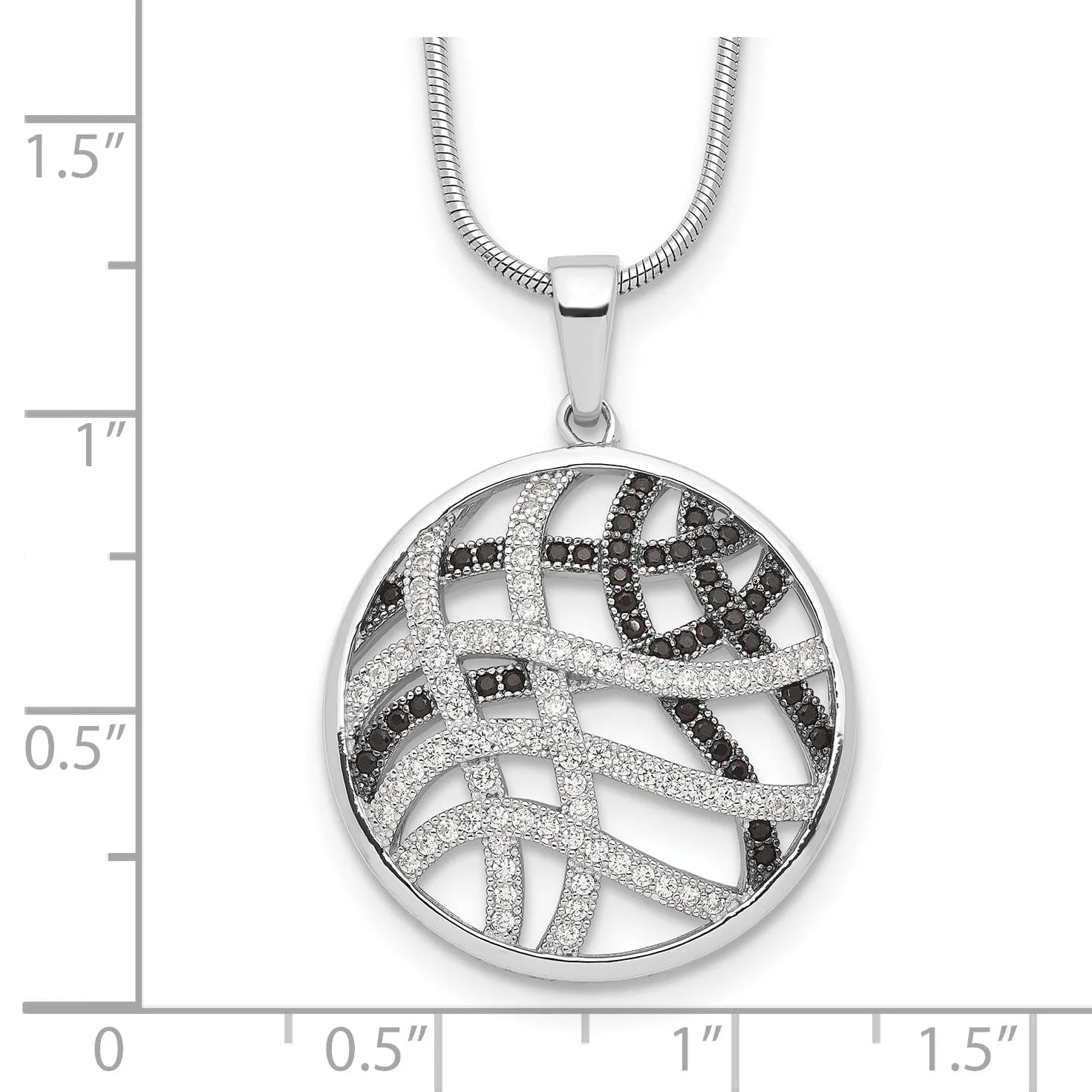 Sterling Silver Cubic Zirconia Necklace