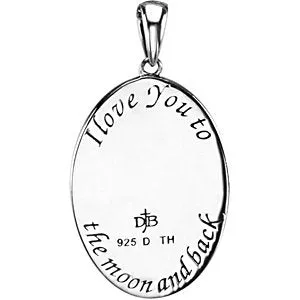 Sterling Silver I Love You Necklace