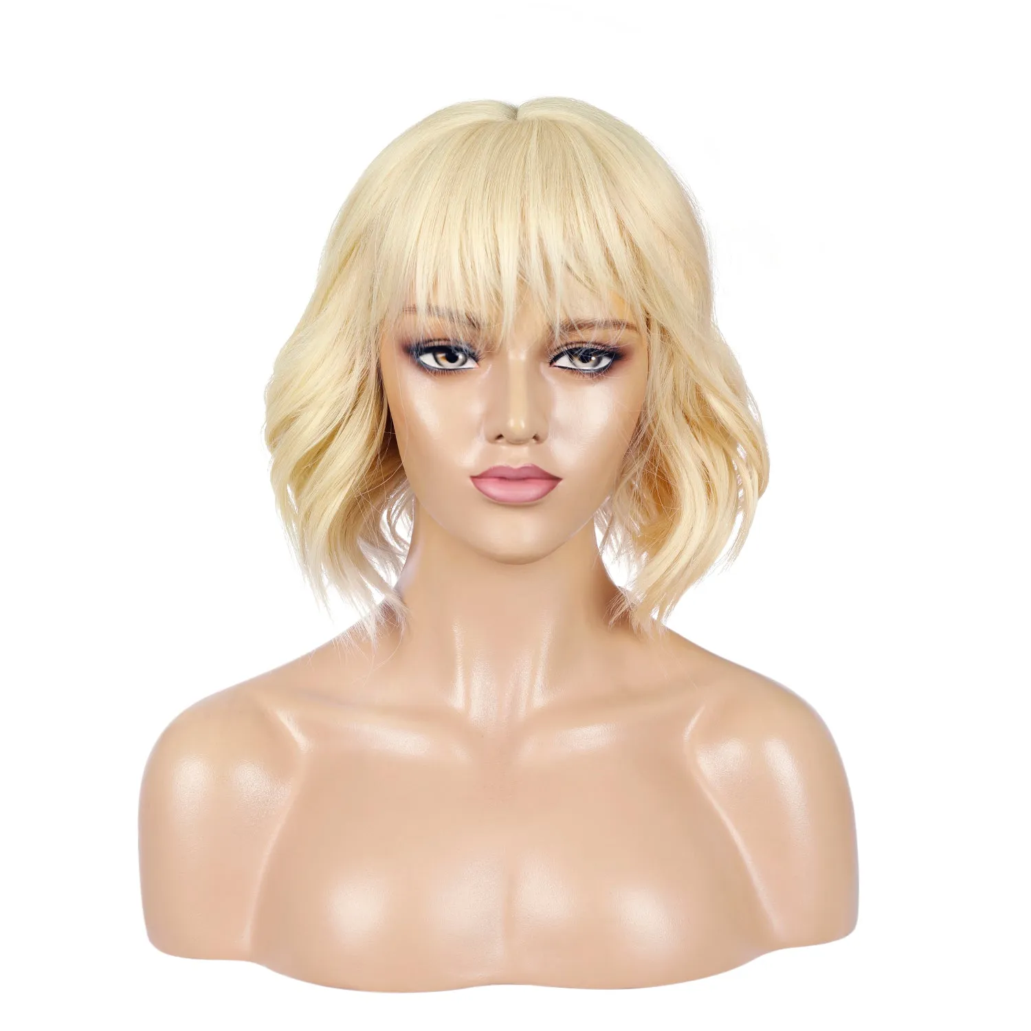 Street Rocker | Blonde Medium Wavy Synthetic Hair Wig