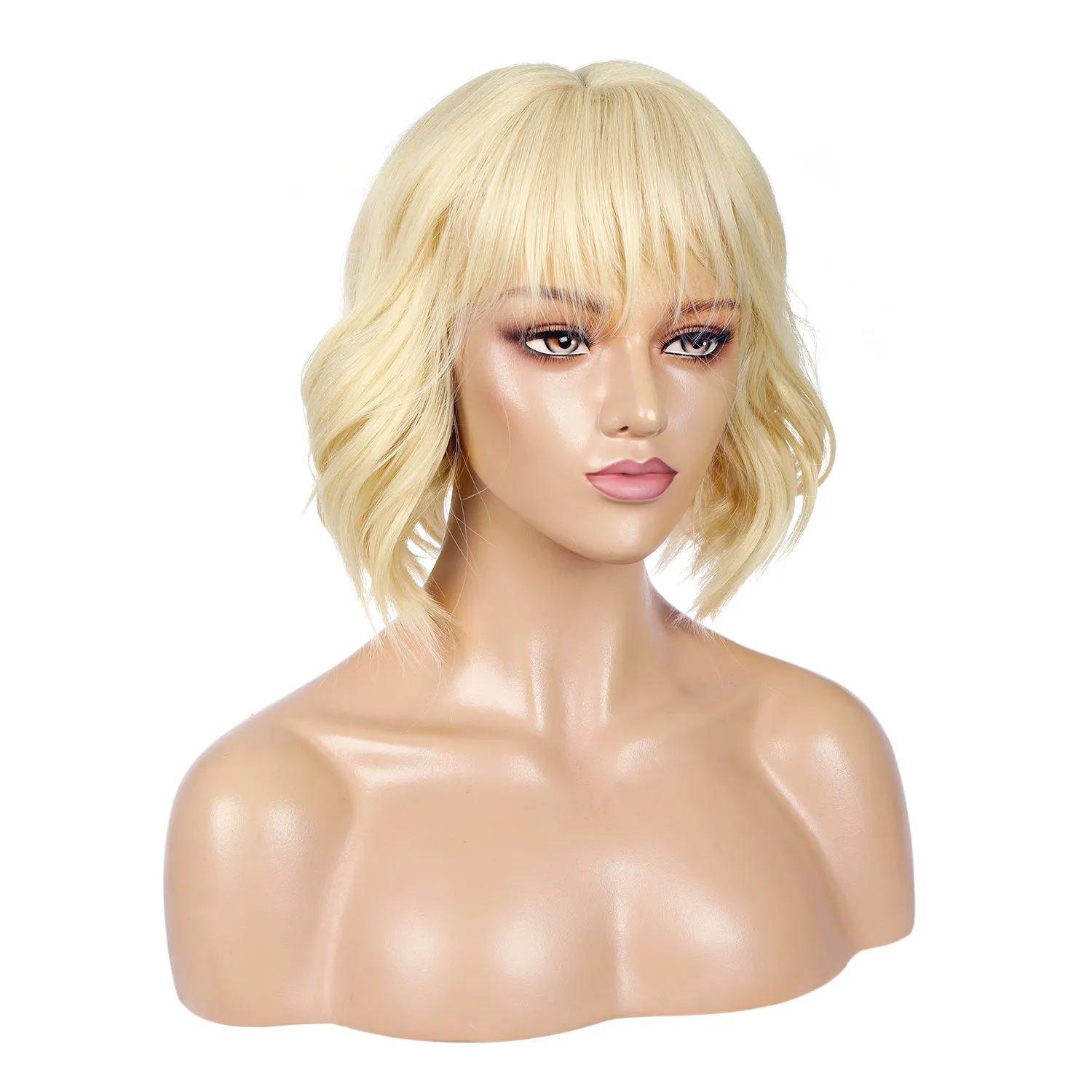 Street Rocker | Blonde Medium Wavy Synthetic Hair Wig