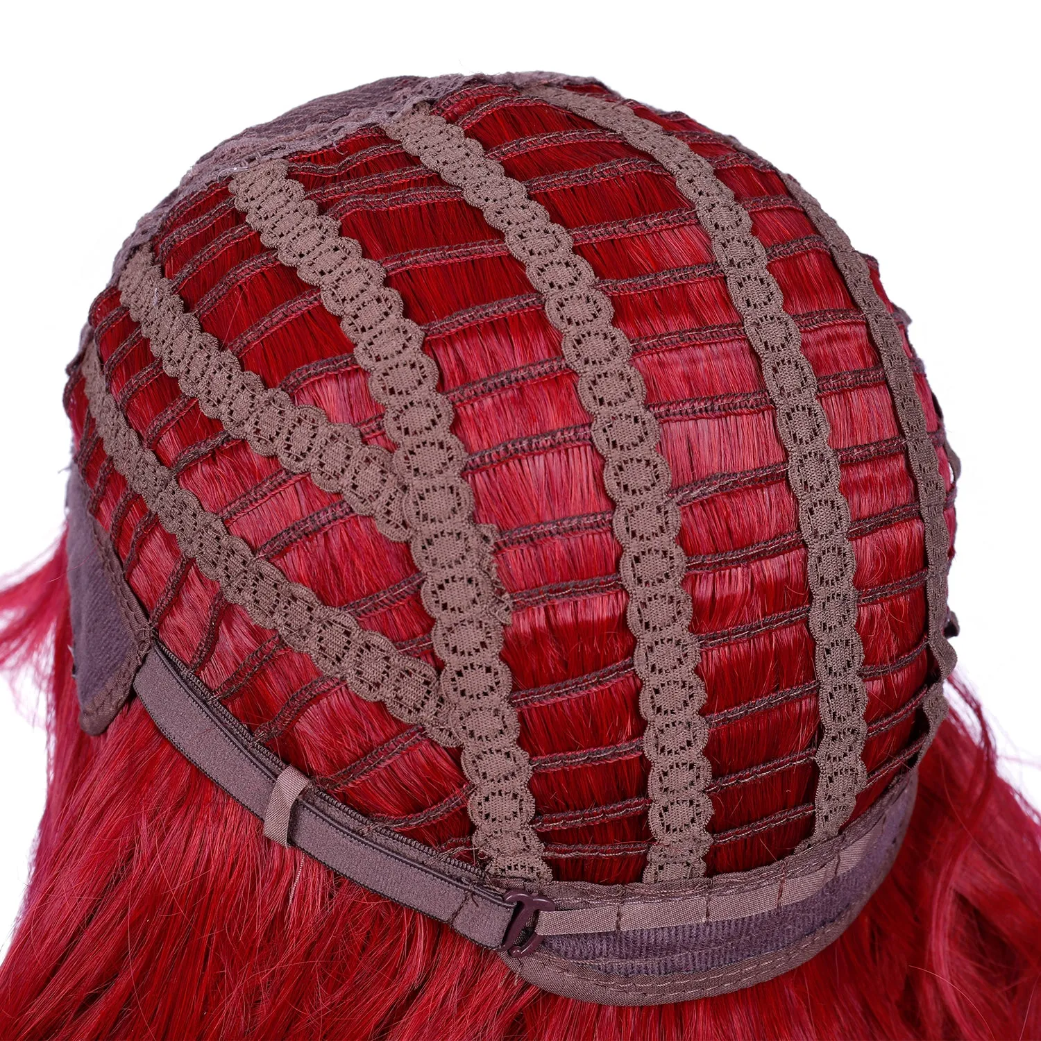 Street Rocker | Red Medium Wavy Synthetic Hair Wig