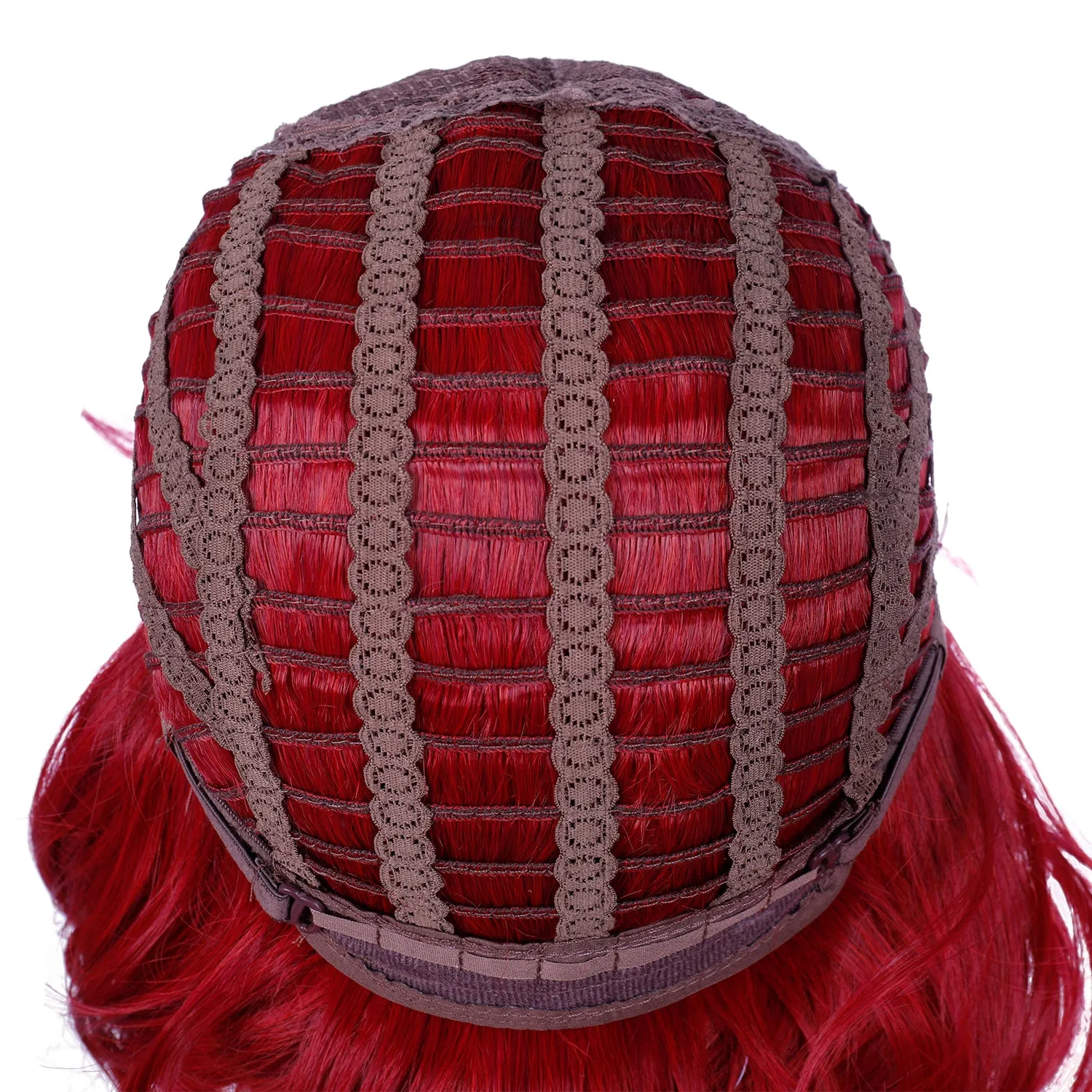 Street Rocker | Red Medium Wavy Synthetic Hair Wig