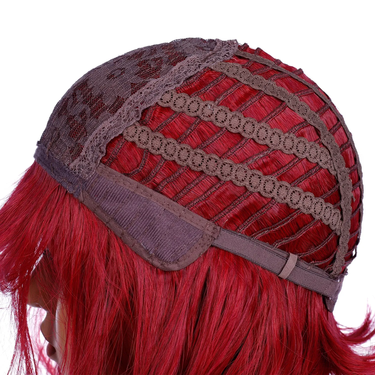 Street Rocker | Red Medium Wavy Synthetic Hair Wig