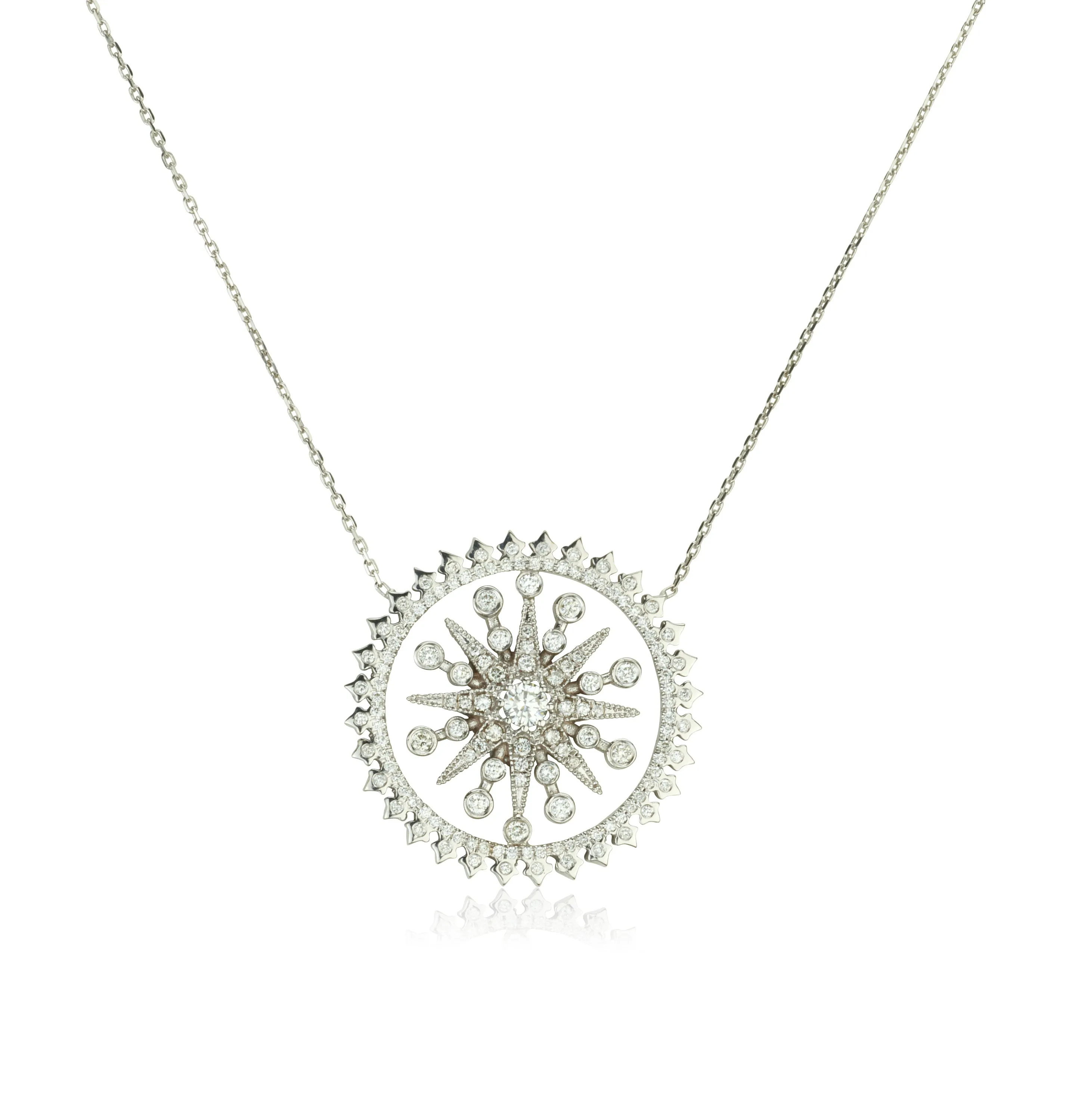 Stunning diamond star necklace