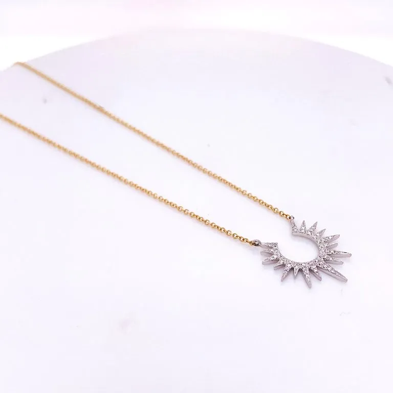 Sun Diamond Necklace
