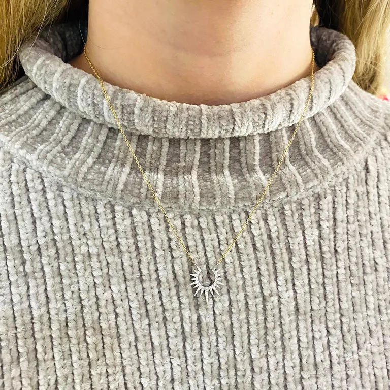 Sun Diamond Necklace