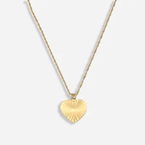 Sunburst Heart Necklace