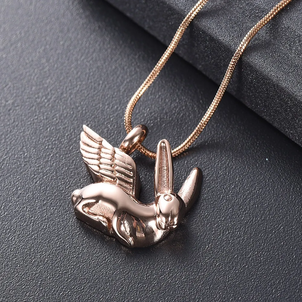 Sweet Angel Rabbit Urn Necklace