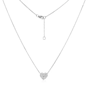 Sweet Heart Diamond Necklace in 14k