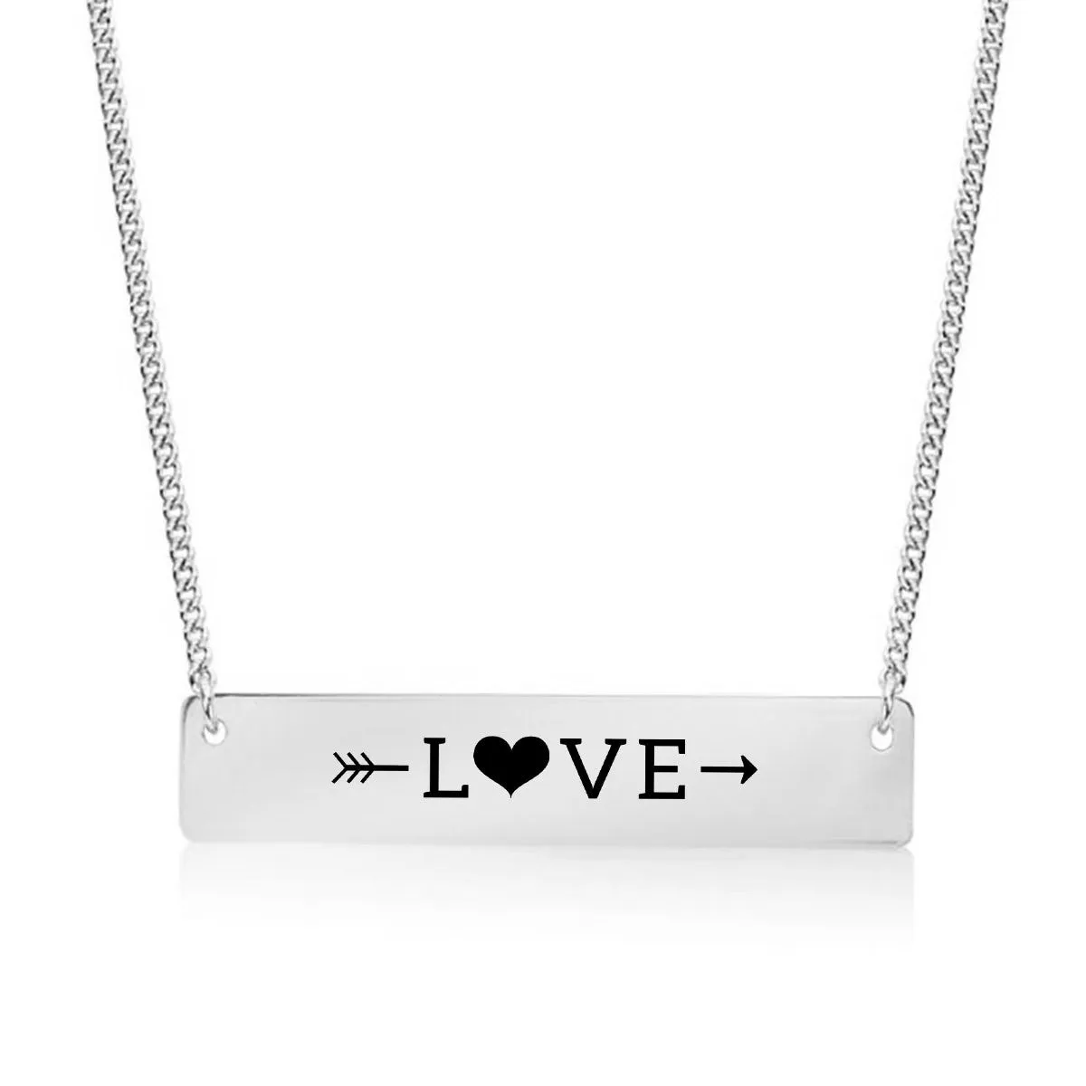 Sweet Love Gold / Silver Bar Necklace