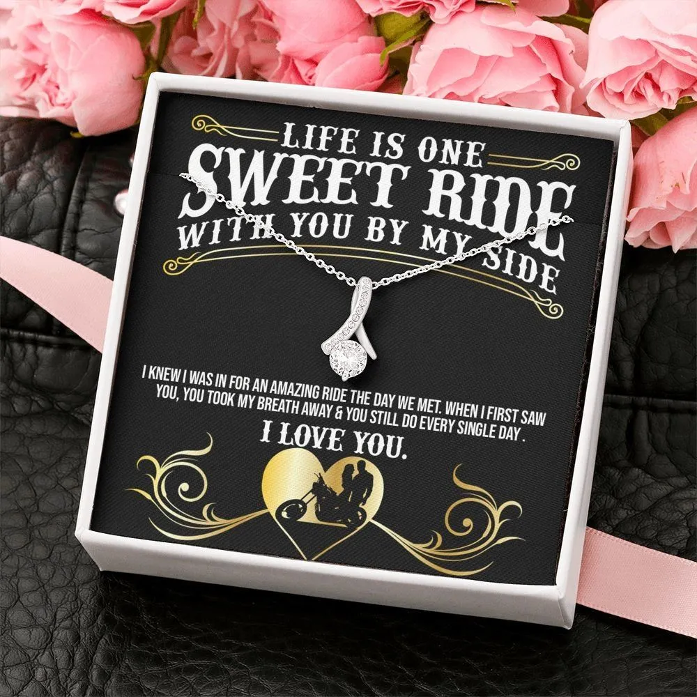 Sweet Ride Biker Love Necklace