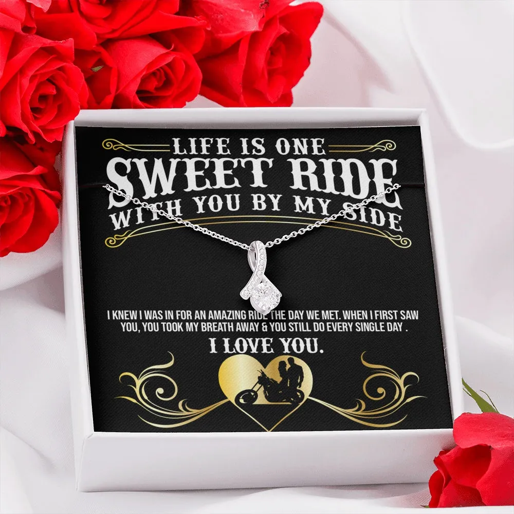 Sweet Ride Biker Love Necklace