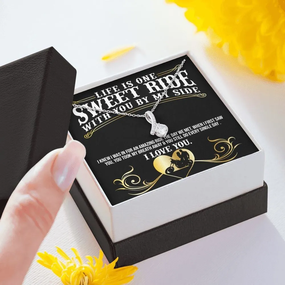 Sweet Ride Biker Love Necklace