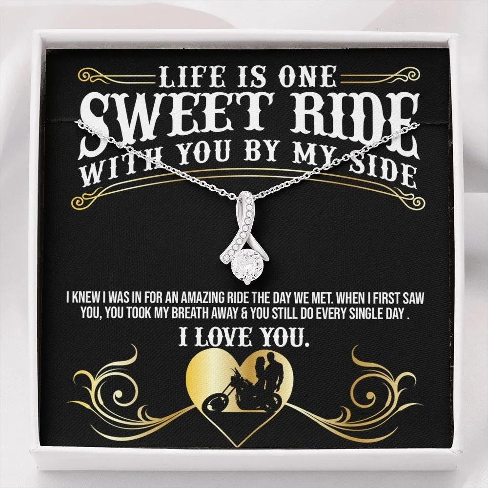 Sweet Ride Biker Love Necklace