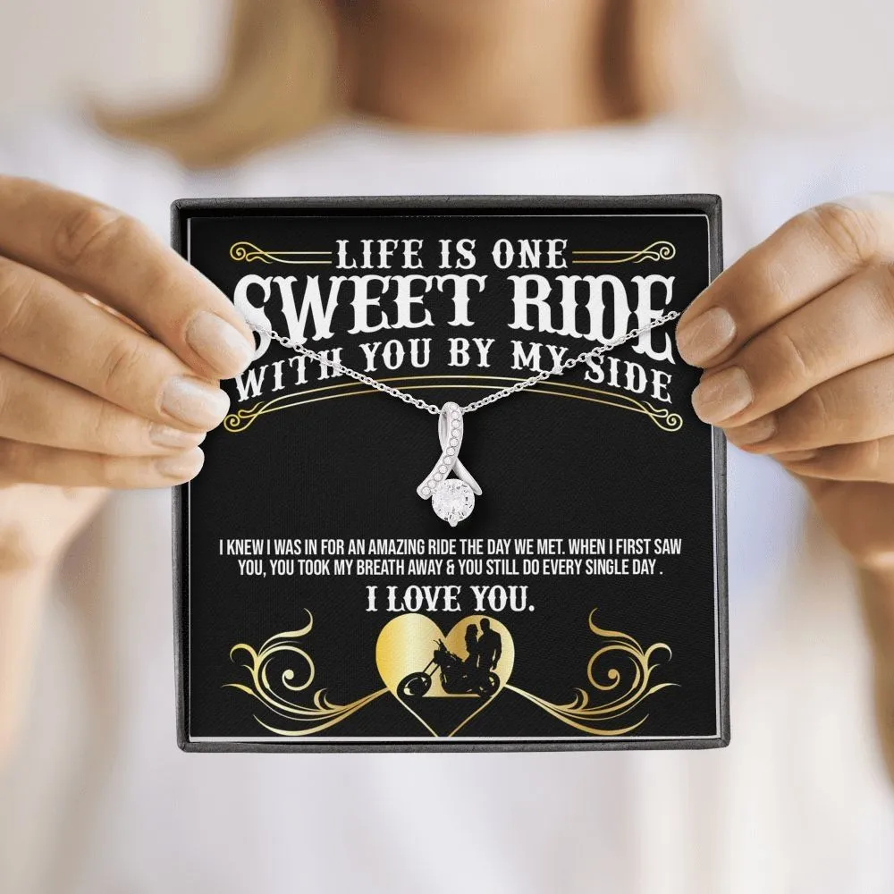 Sweet Ride Biker Love Necklace