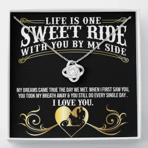Sweet Ride Love Knot Necklace