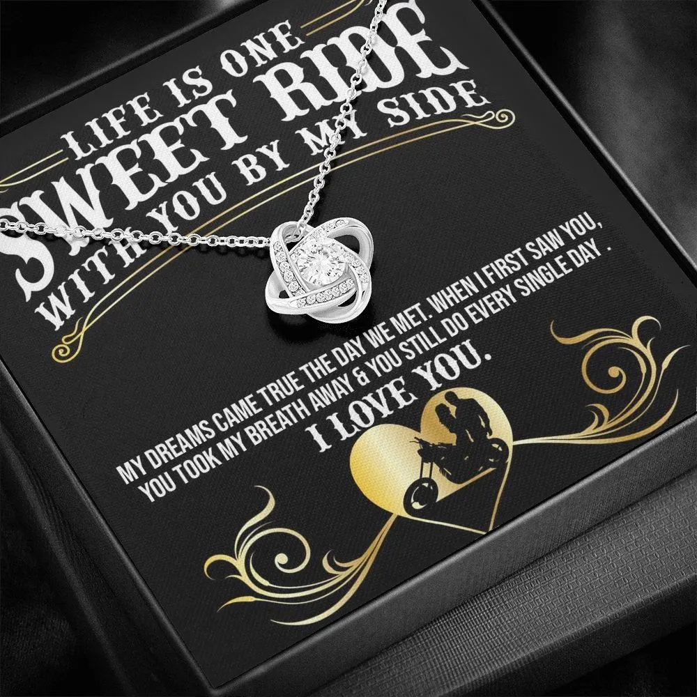 Sweet Ride Love Knot Necklace