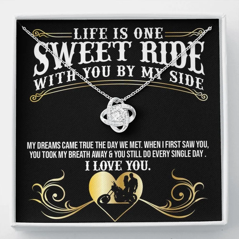 Sweet Ride Love Knot Necklace