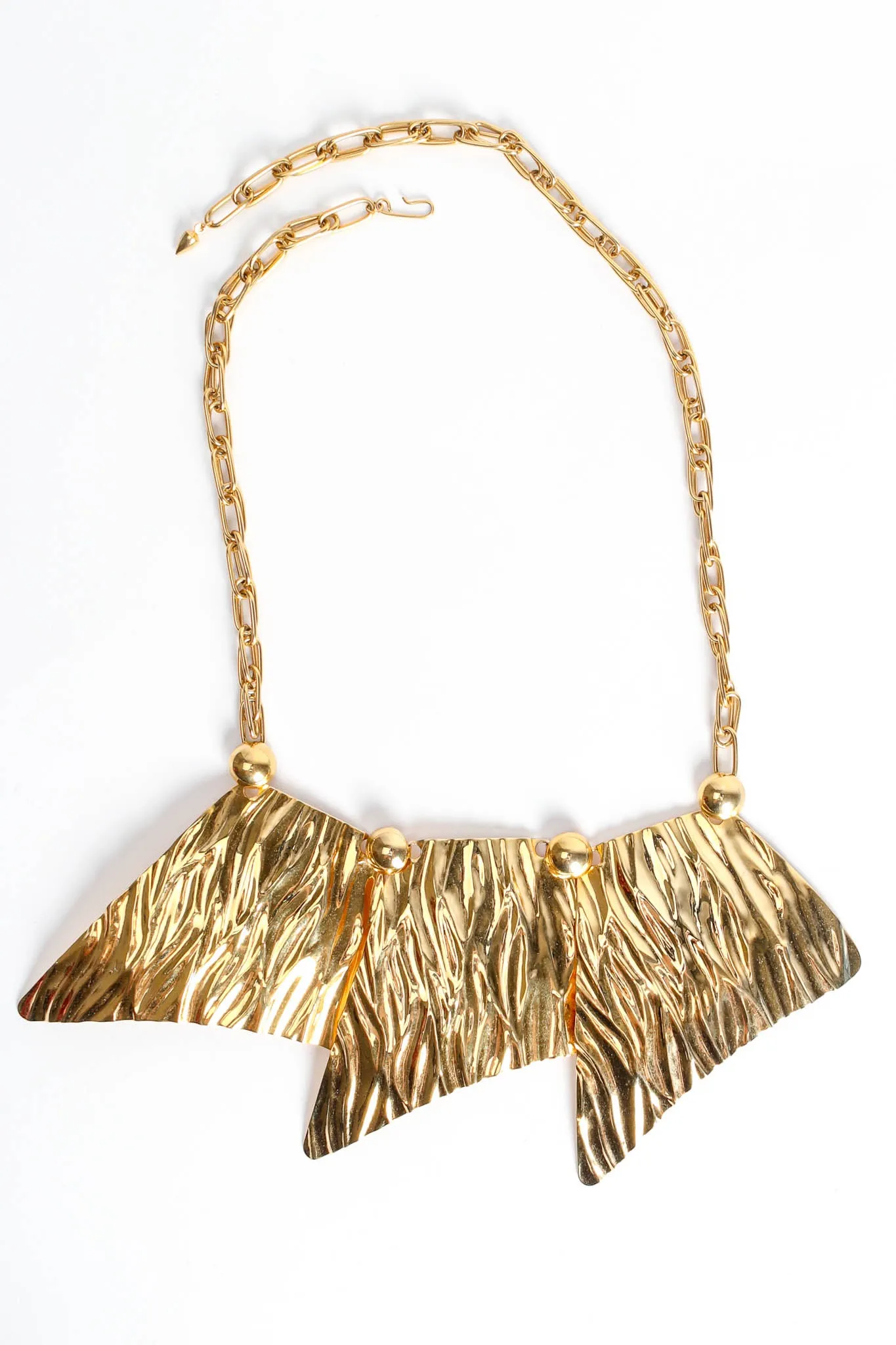 Textured Trapezoid Plate Necklace