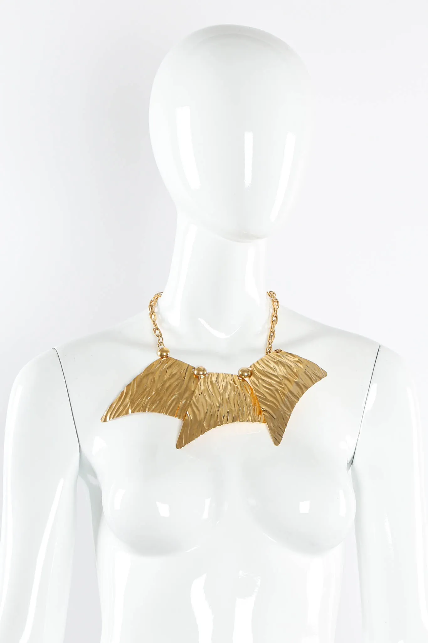 Textured Trapezoid Plate Necklace