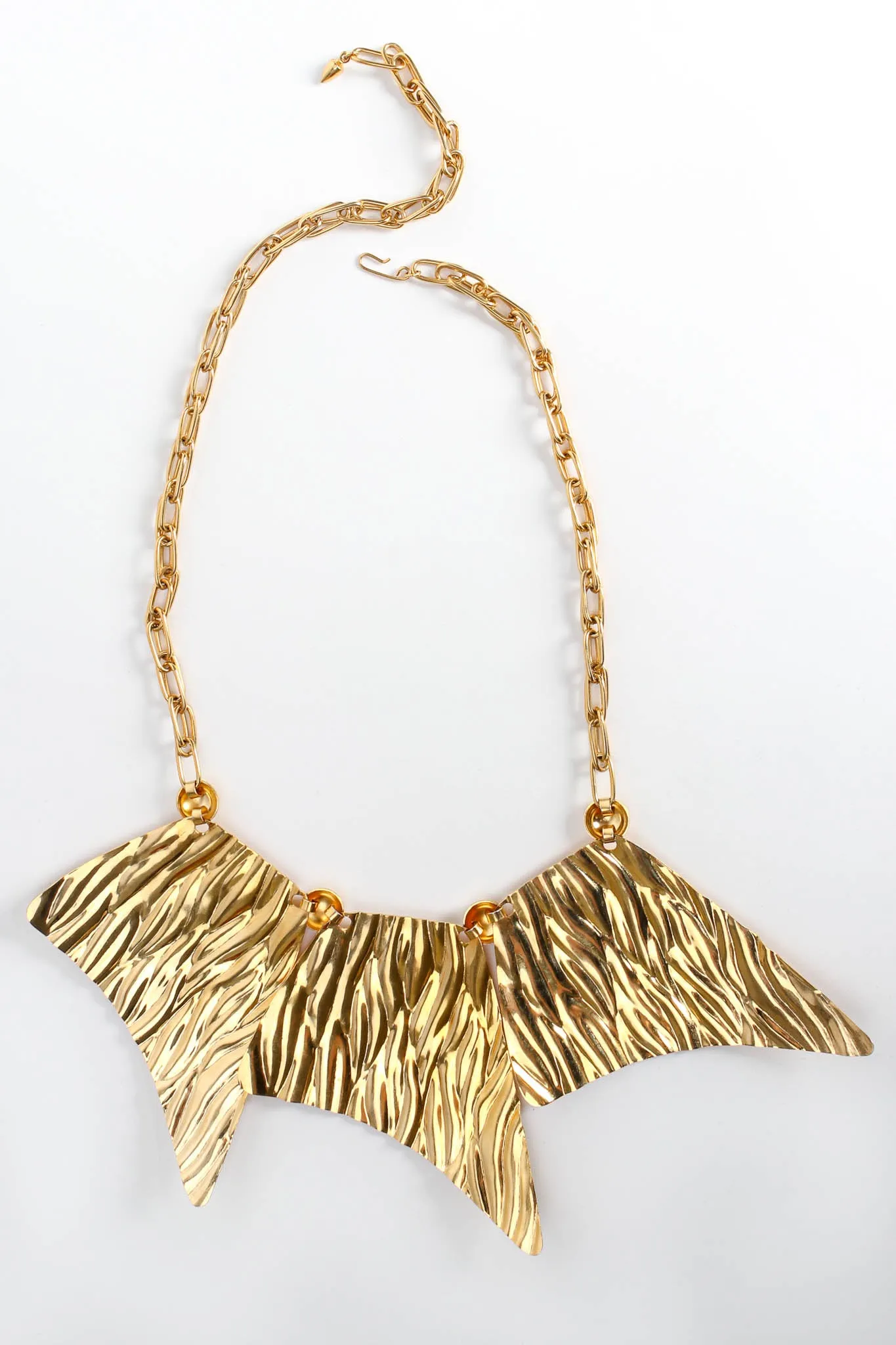 Textured Trapezoid Plate Necklace