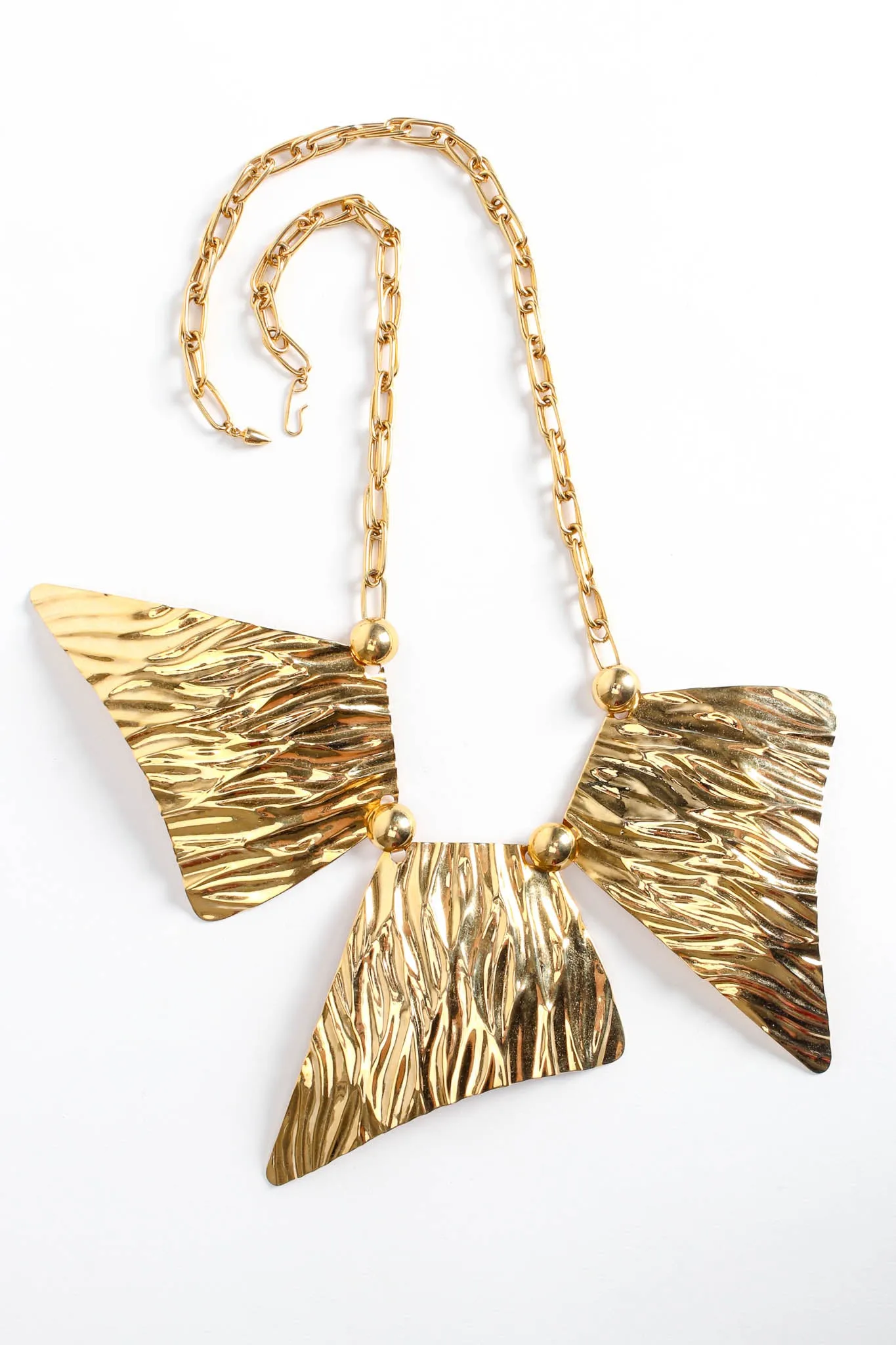 Textured Trapezoid Plate Necklace