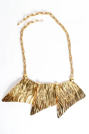 Textured Trapezoid Plate Necklace