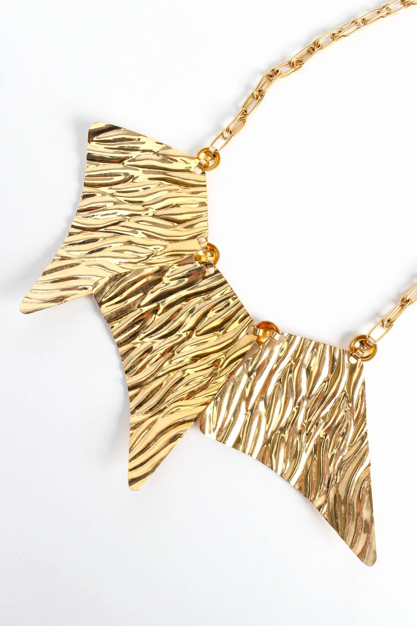 Textured Trapezoid Plate Necklace
