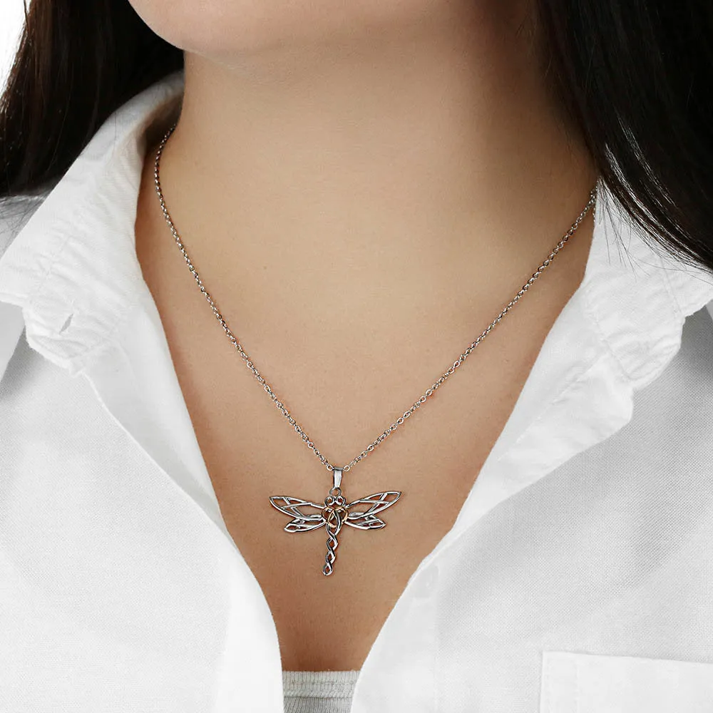 Thanks for inspiring me-Dragonfly Necklace for Teacher