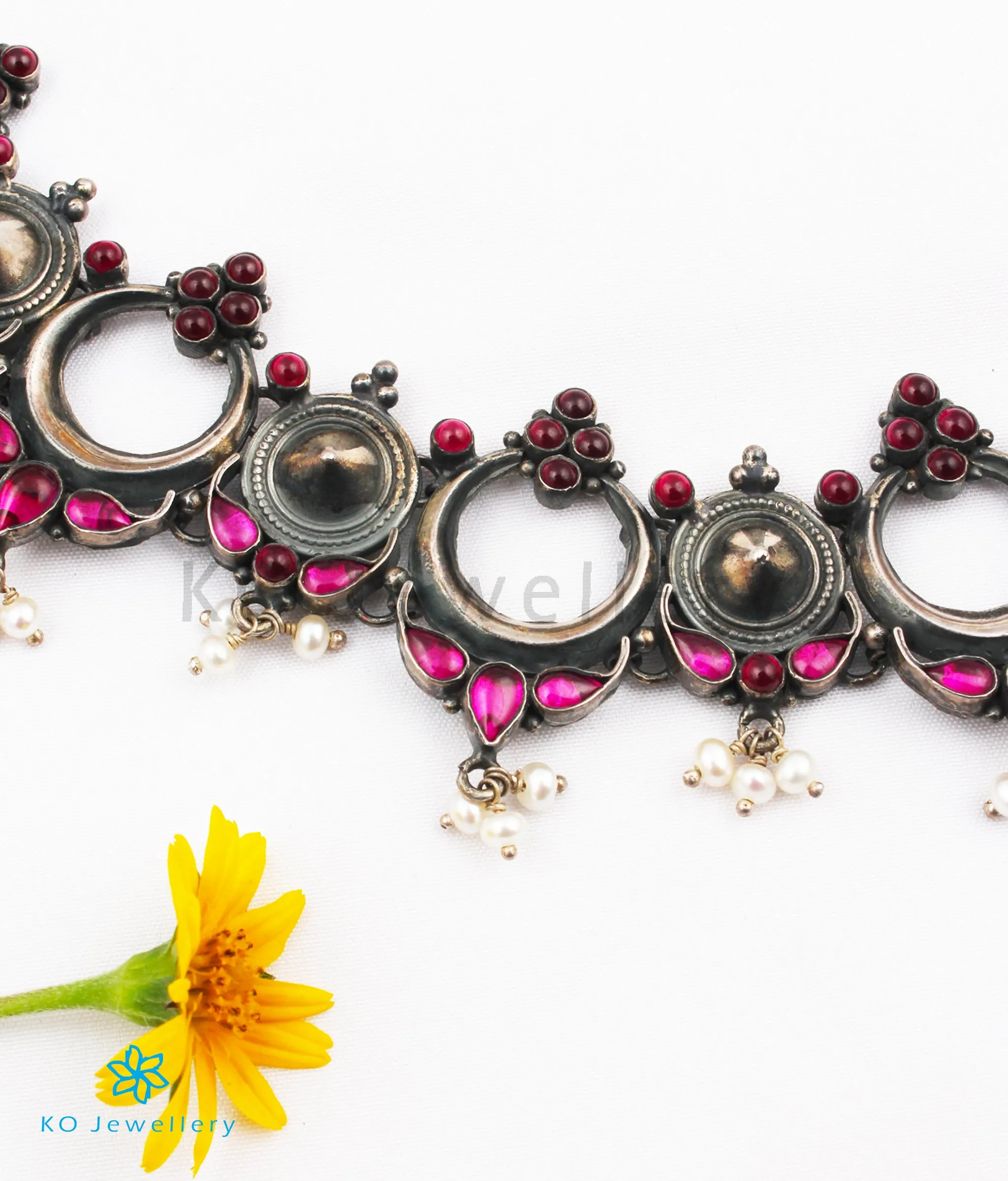 The Sarva Silver Kemp Necklace (Oxidised)