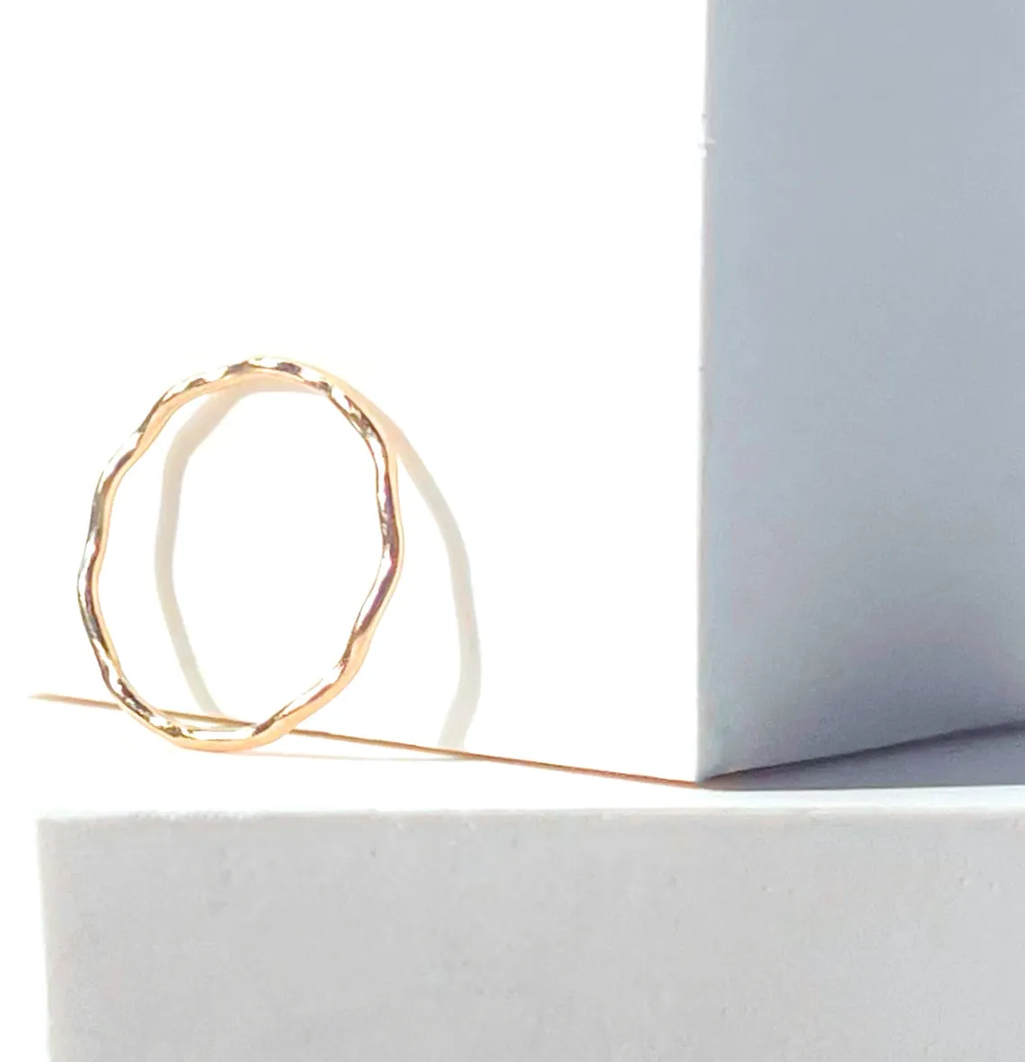 Thin Wavy Stackable Ring