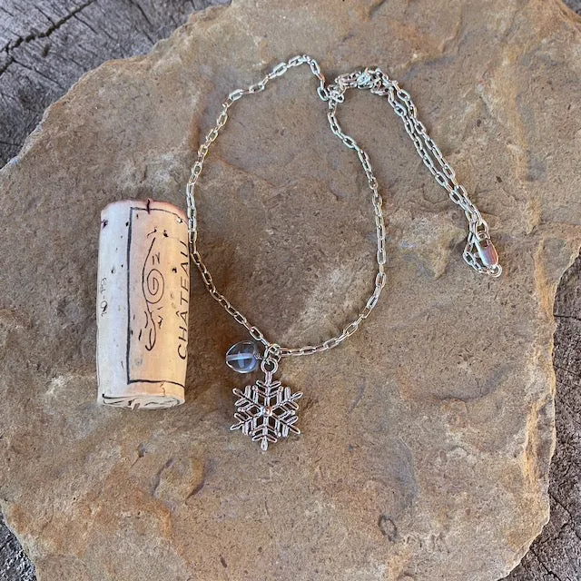 Think snow! snowflake pendant necklace
