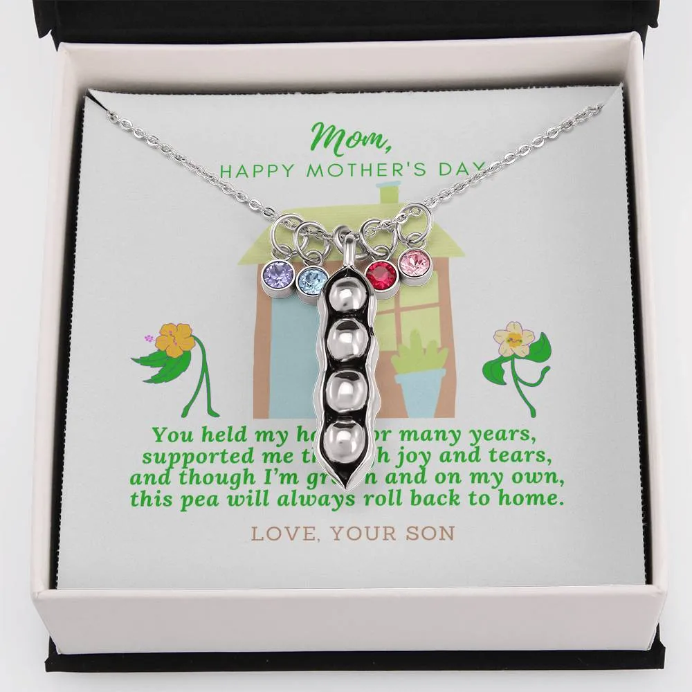 This pea will always roll back to home, From Son