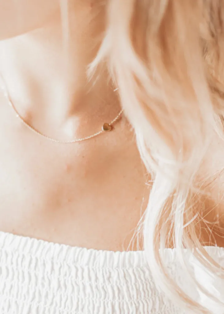 Tiny Heart Necklace - Silver, Rose Gold, Mini Heart
