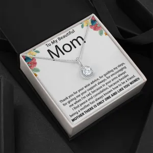 To my beautiful mom / Eternal Hope Necklace