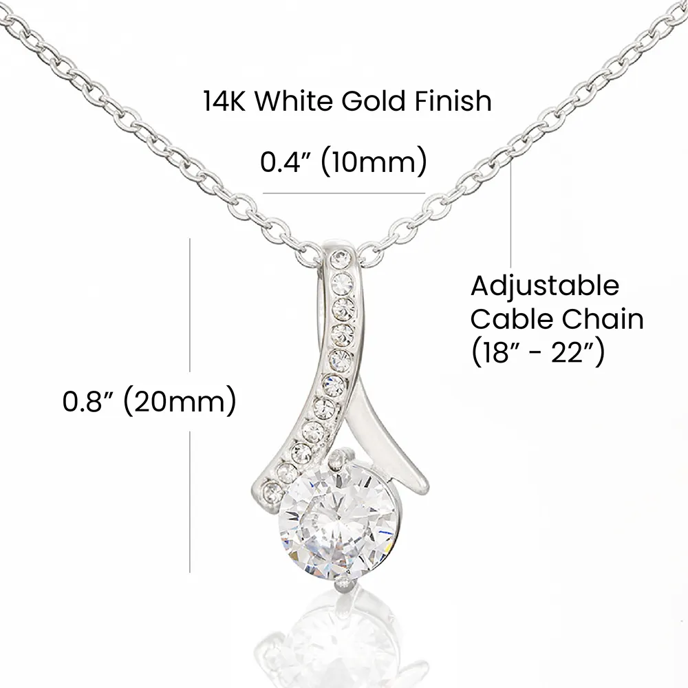 To My Bonus Daughter | Blessed and Grateful | Alluring Beauty Necklace