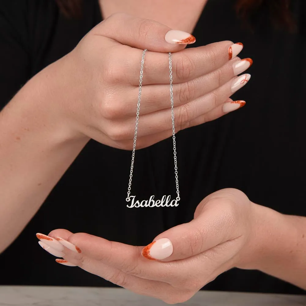 To My Daughter | Personalized Name Necklace | Most Beautiful Chapter
