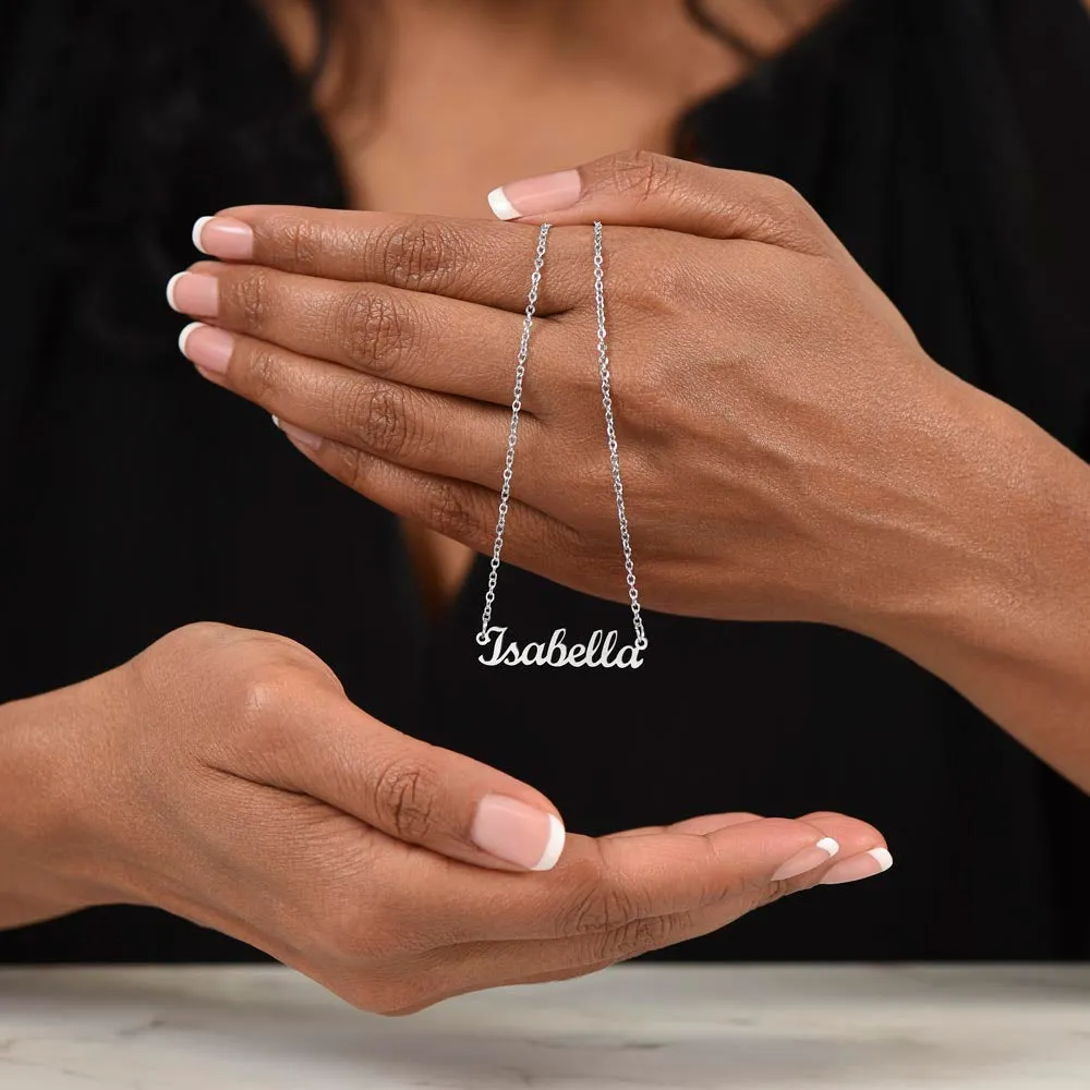 To My Daughter | Personalized Name Necklace | Most Beautiful Chapter