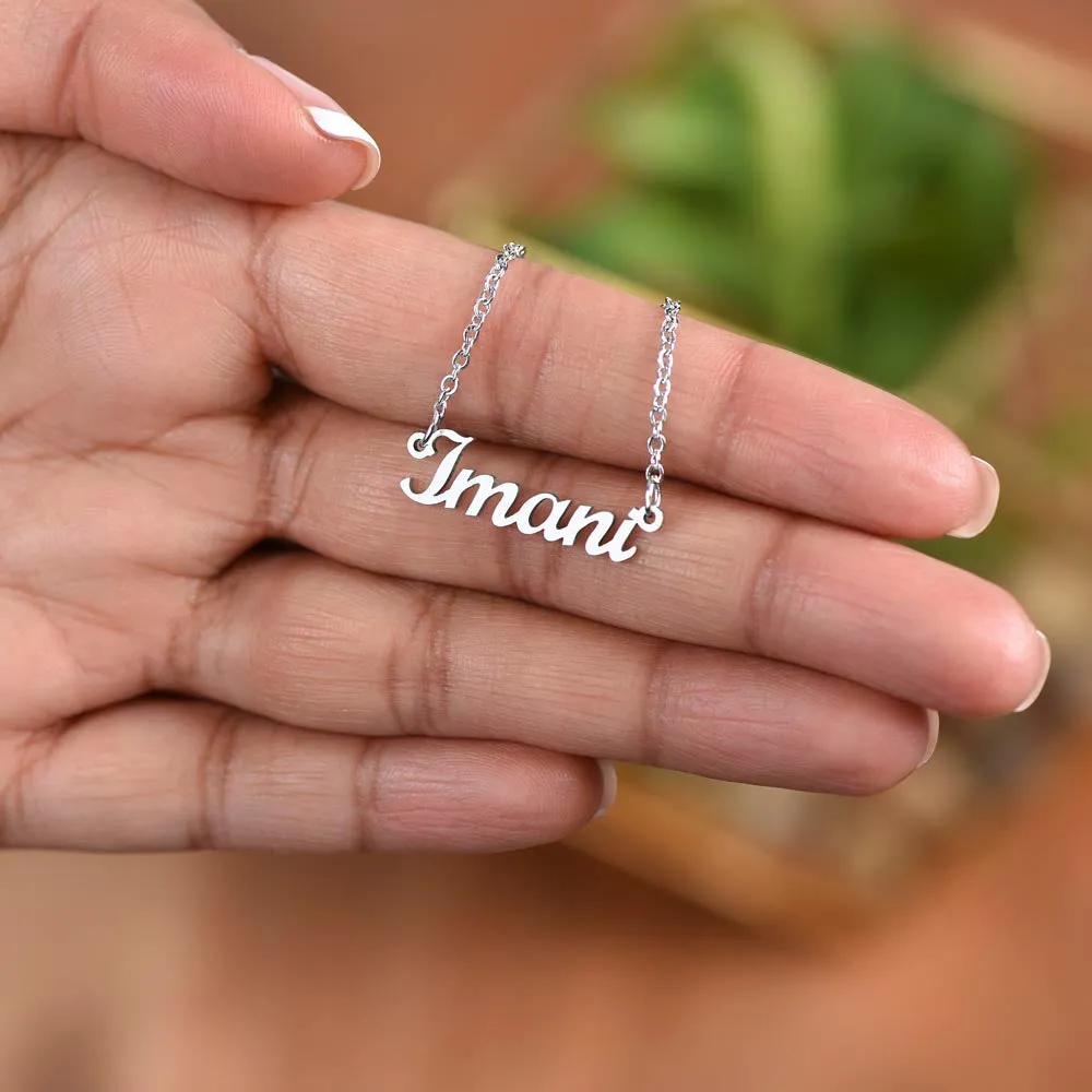 To My Daughter | Personalized Name Necklace | Most Beautiful Chapter