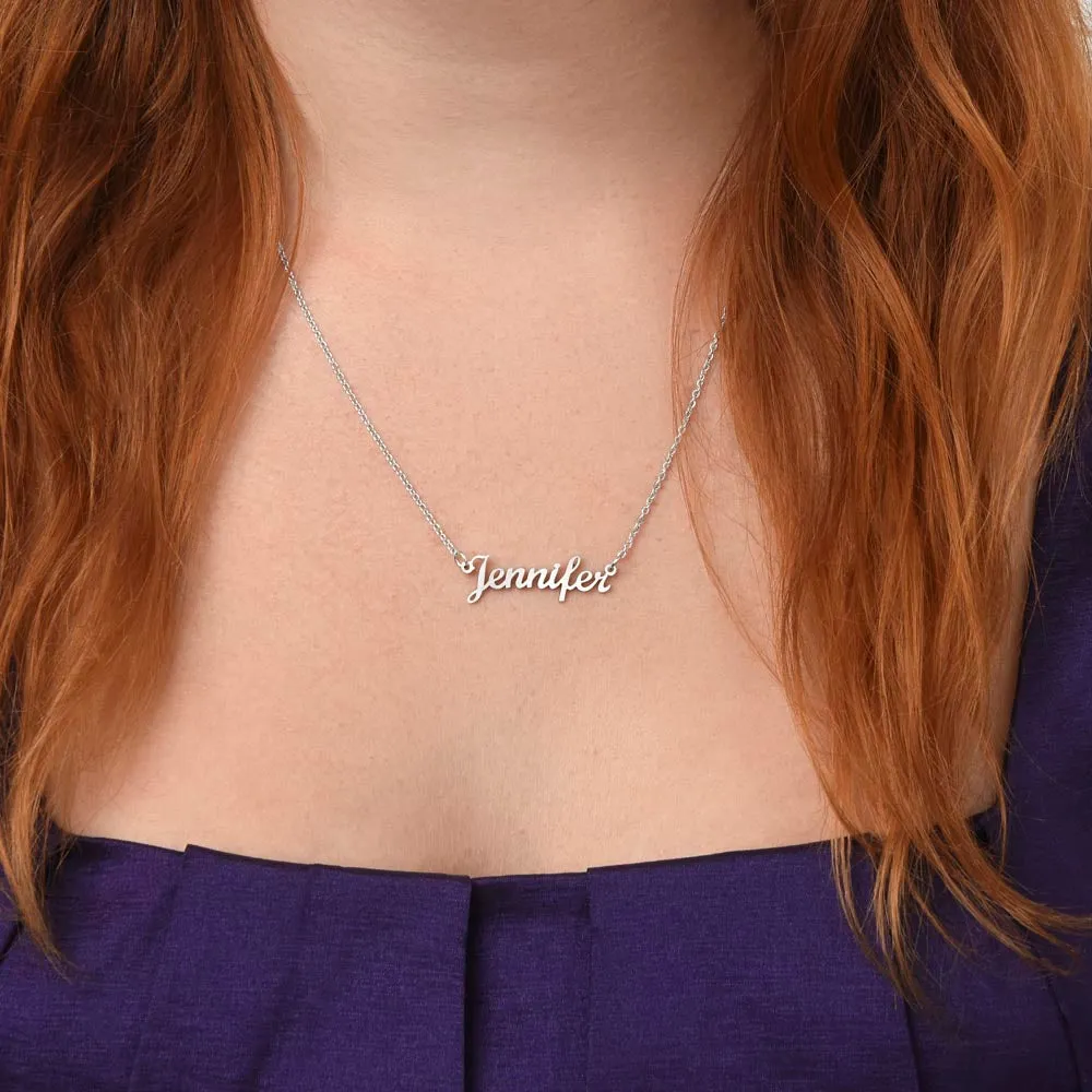 To My Daughter | Personalized Name Necklace | Most Beautiful Chapter