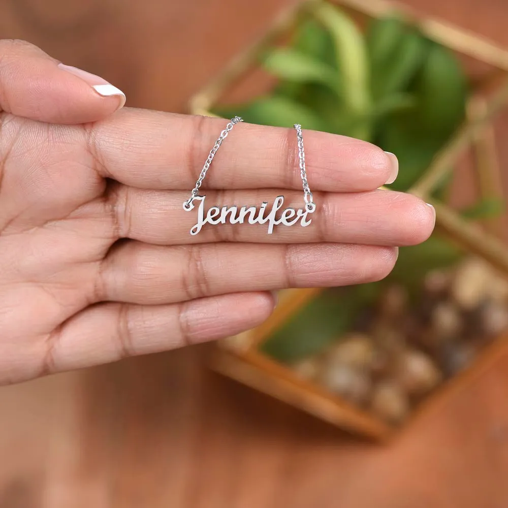 To My Daughter | Personalized Name Necklace | Most Beautiful Chapter