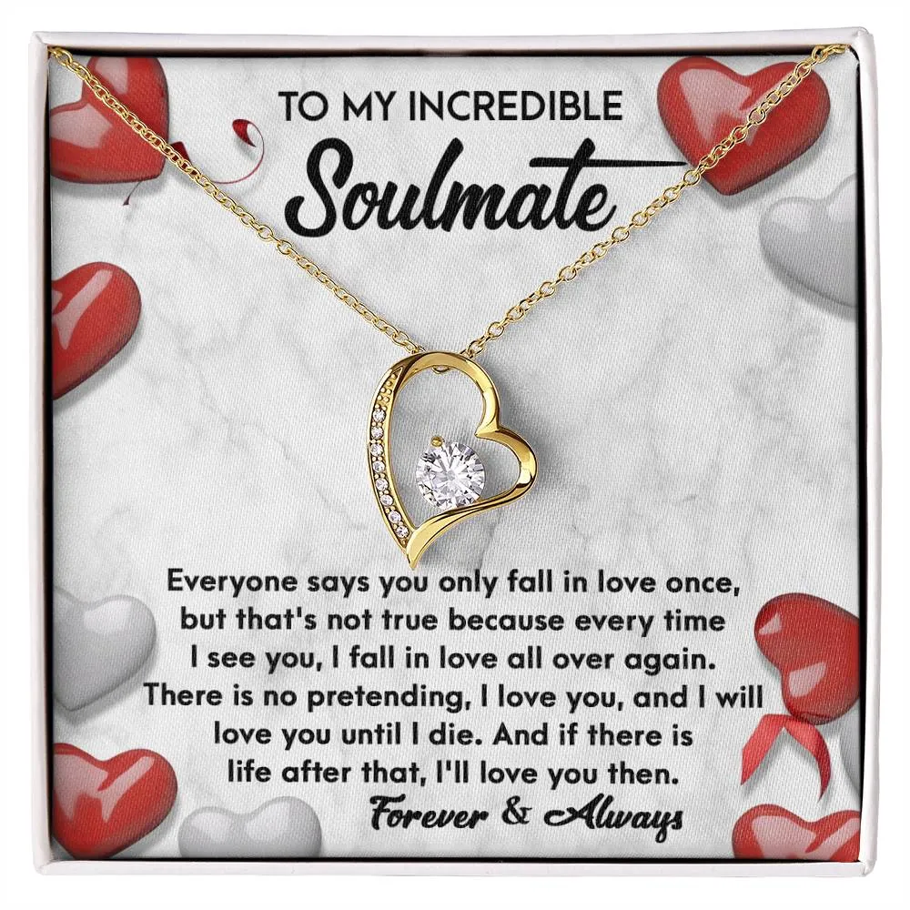 To My Incredible Soulmate Forever & Always | Forever Love Necklace
