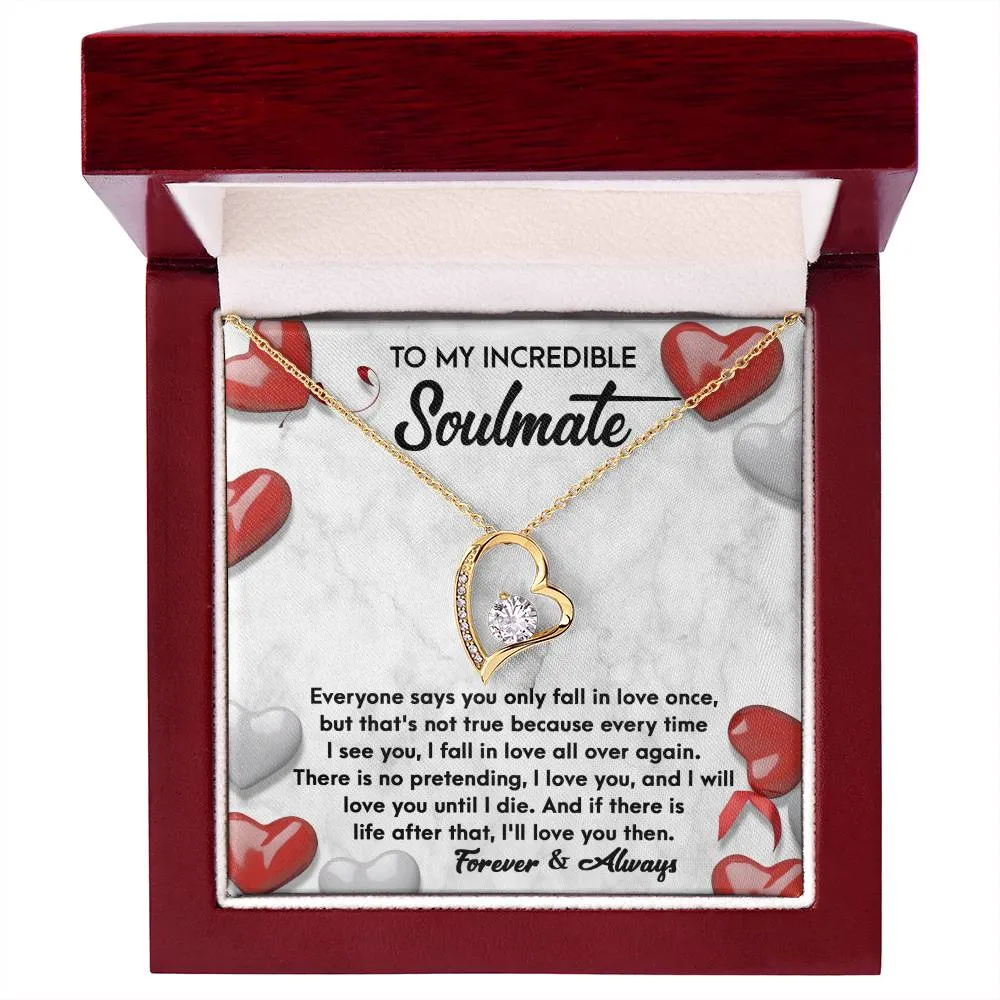 To My Incredible Soulmate Forever & Always | Forever Love Necklace