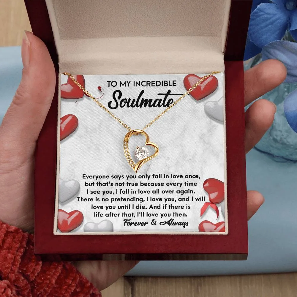 To My Incredible Soulmate Forever & Always | Forever Love Necklace