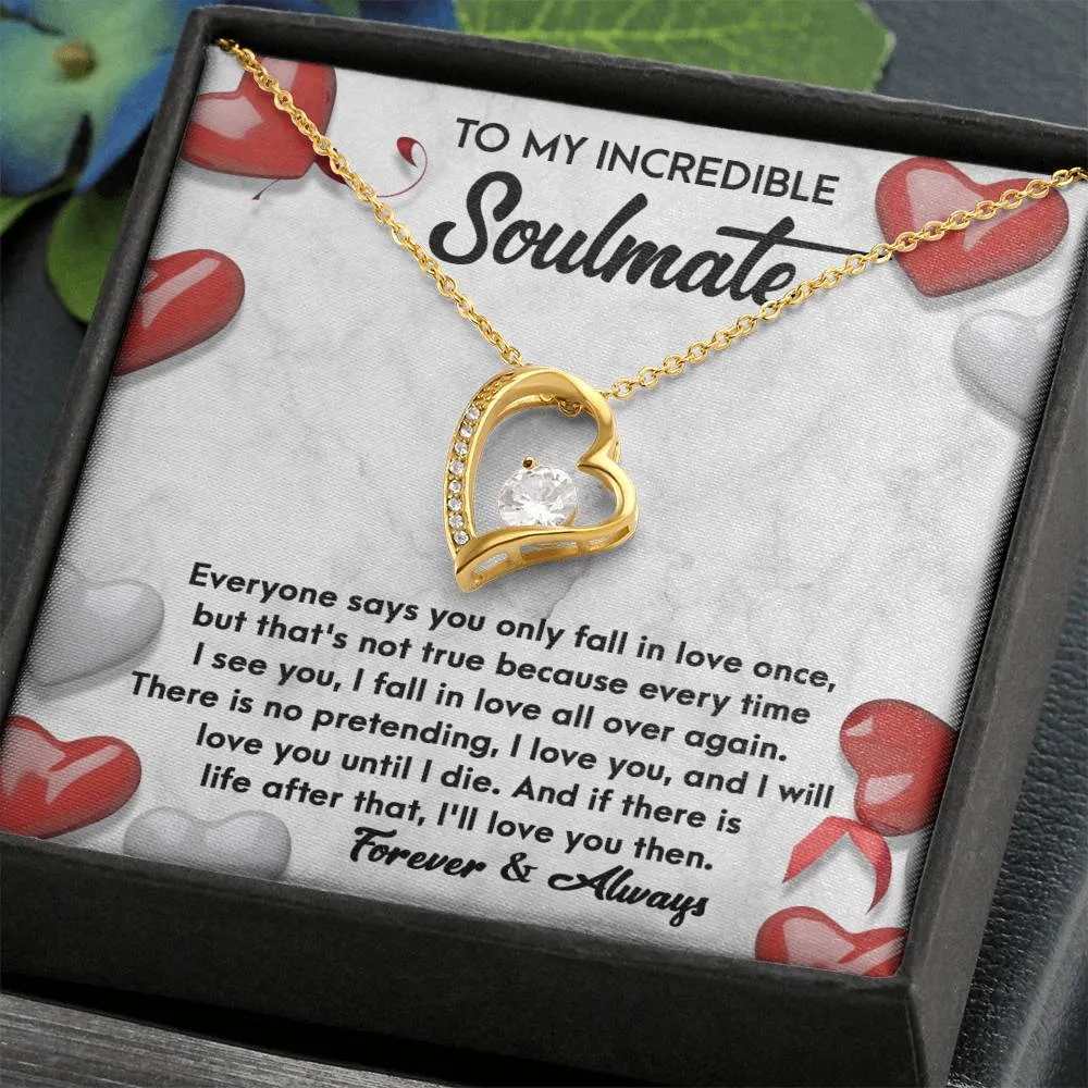 To My Incredible Soulmate Forever & Always | Forever Love Necklace