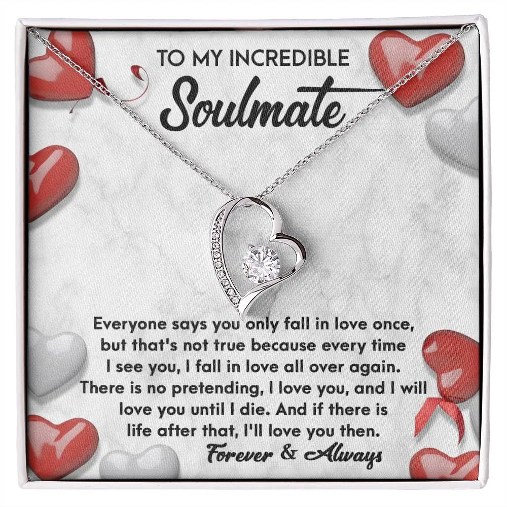 To My Incredible Soulmate Forever & Always | Forever Love Necklace