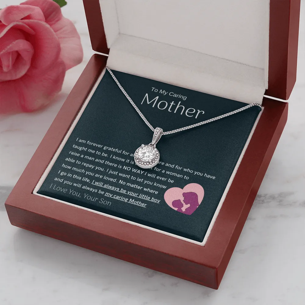 To My Loving Mother - You are my sunshine, I will always be your little boy (Extremely High Demand) - Eternal Hope Necklace