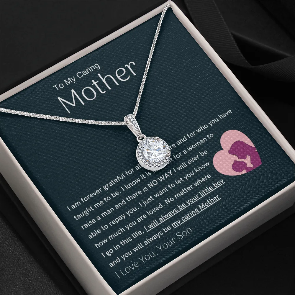 To My Loving Mother - You are my sunshine, I will always be your little boy (Extremely High Demand) - Eternal Hope Necklace