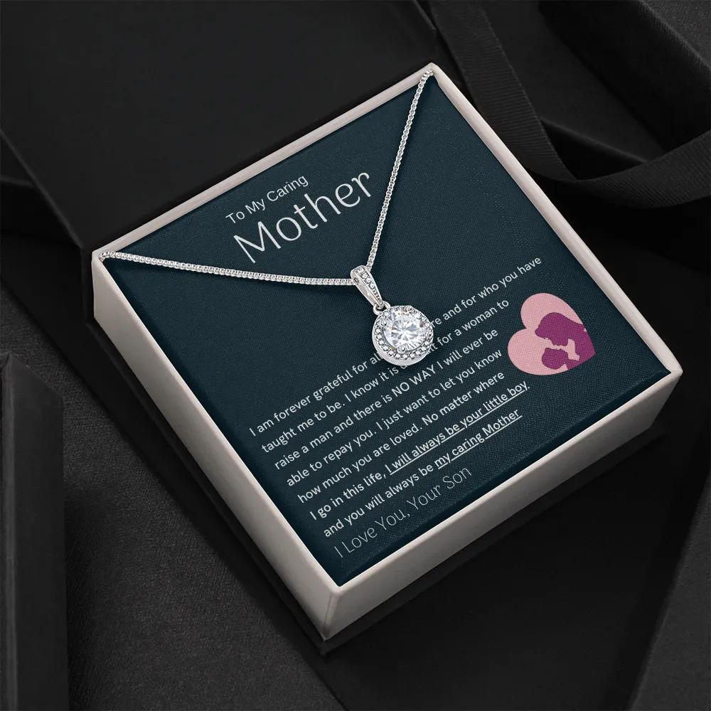 To My Loving Mother - You are my sunshine, I will always be your little boy (Extremely High Demand) - Eternal Hope Necklace