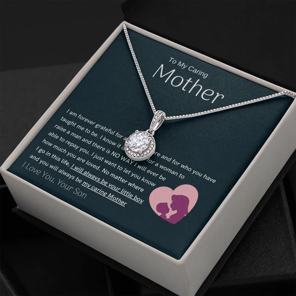 To My Loving Mother - You are my sunshine, I will always be your little boy (Extremely High Demand) - Eternal Hope Necklace